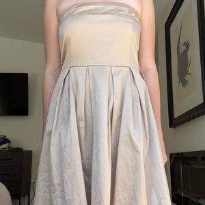 vintage 2000s Charlotte Russe tan mini dress